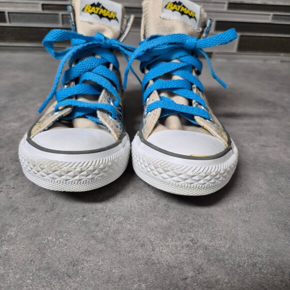 Converse All Stars Chuck Taylor Batman High Top Shoes Size Youth 13 - Picture 4 of 11